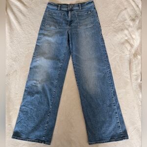 Emmett Wide Leg Jeans Size 29Classic Women's Wide-Leg Blue Jeans